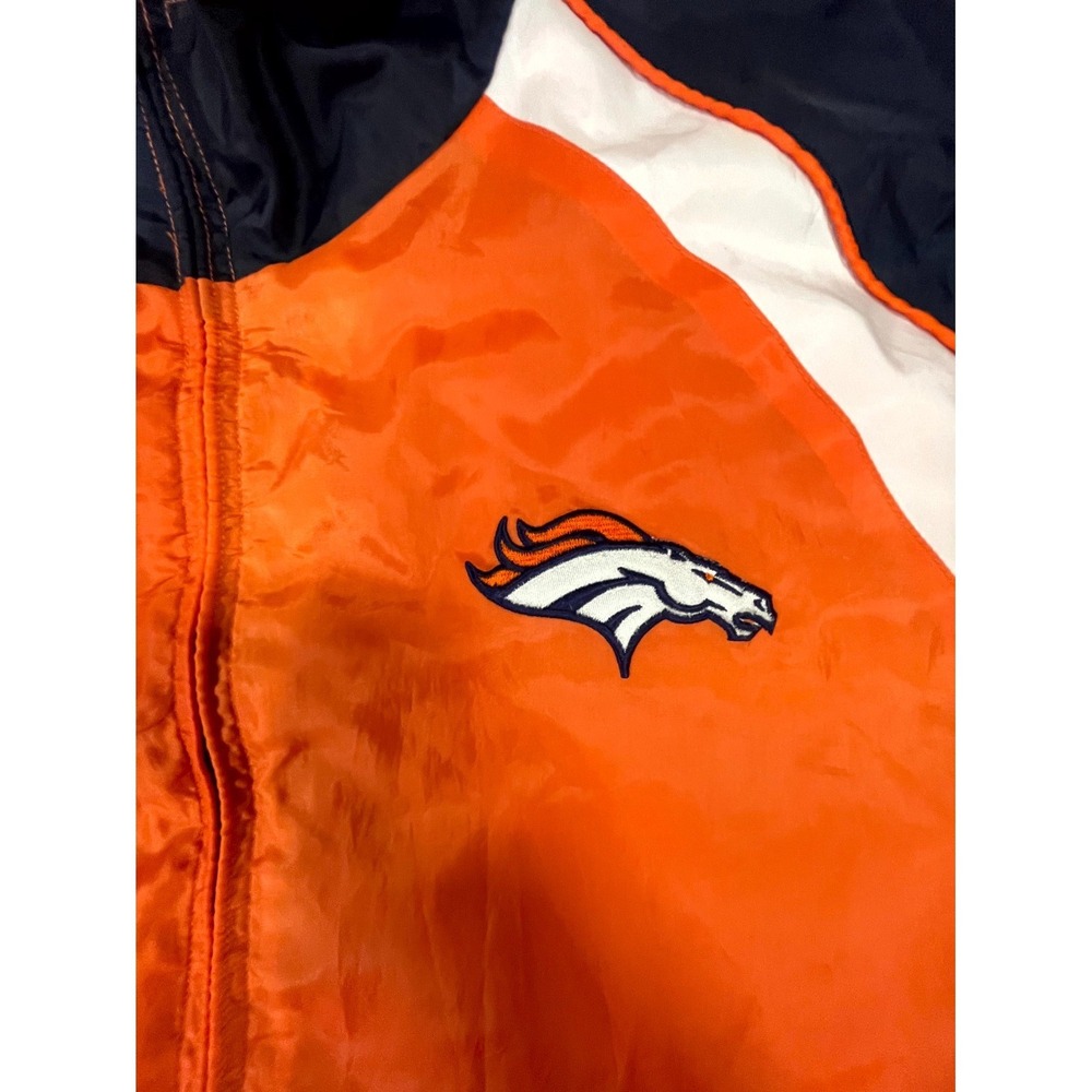 Denver Broncos Windbreaker Track Jacket Mens Multicolor Football NFL Full Zip - Picture 3 of 14